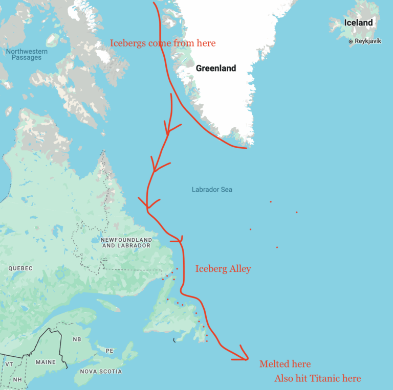 Iceberg Alley Map